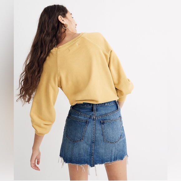 Madewell Rigid Denim A-Line Mini Skirt NWT - Picture 3 of 6